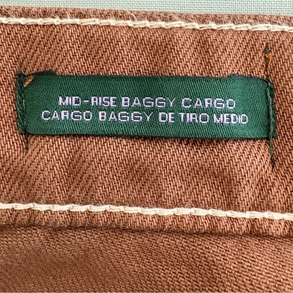 Wild Fable Women's Mid-Rise Baggy Cargo Pants Size12 Rugged Twill Cotton Y2K - Picture 5 of 9